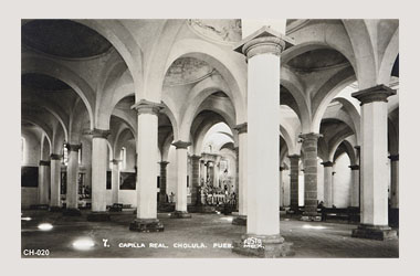 Foto - Postal Cholula, Puebla,Capilla Real. Interior,No identificada