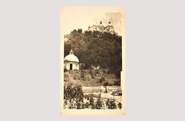 Foto - Postal Cholula, Puebla,Iglesia de los Remedios,1937 aproximada