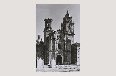 Foto - Postal San Francisco Acatepec, Cholula, Puebla,Iglesia de San Francisco Acatepec.,No identificada