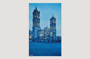 Foto - Postal Puebla, Puebla,Catedral,1970 - 1980 aproximada
