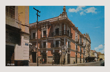 Foto - Postal Puebla, Puebla,Casa de Alfeñique,1960 - 1970 aproximada