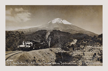 Foto - Postal Atlixco, Puebla,Ferrocarril,1910 aproximada