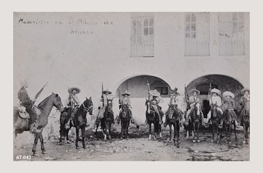 Foto - Postal Atlixco, Puebla,Palacio Municipal,1911 aproximada