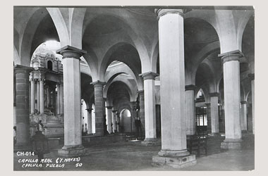 Foto - Postal Cholula, Puebla,Capilla Real. Interior,No identificada