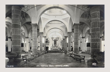 Foto - Postal Cholula, Puebla,Capilla Real. Interior,No identificada