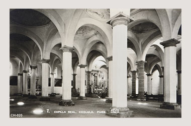 Foto - Postal Cholula, Puebla,Capilla Real. Interior,No identificada
