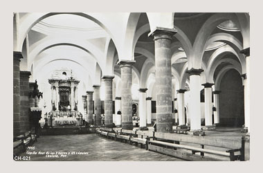 Foto - Postal Cholula, Puebla,Capilla Real. Interior,No identificada