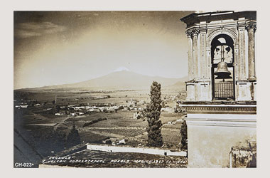 Foto - Postal Cholula, Puebla,Popocatépetl,No identificada