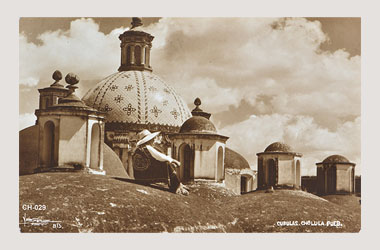 Foto - Postal Cholula, Puebla,Capilla Real,No identificada