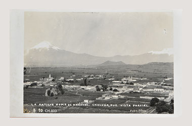 Foto - Postal Cholula, Puebla,Ciudad,1930 aproximada