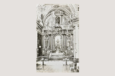 Foto - Postal Cholula, Puebla,Santuario de los Remedios. Interior,No identificada