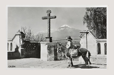 Foto - Postal Cholula, Puebla,Santuario de los Remedios,No identificada