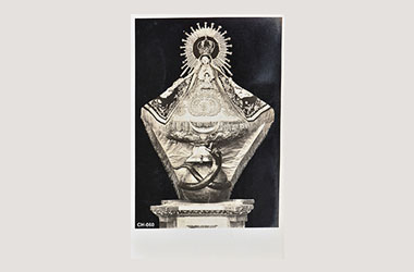 Foto - Postal Cholula, Puebla,Imagen de la Virgen de los Remedios.,No identificada