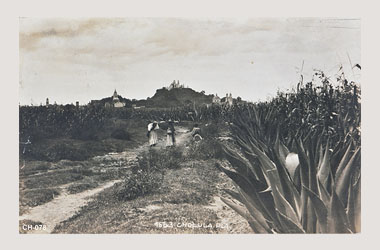 Foto - Postal Cholula, Puebla,Ciudad,1936 aproximada