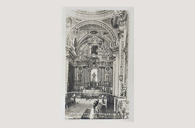 Foto - Postal Cholula, Puebla,Santuario de los Remedios. Interior. Altar principal.,No identificada