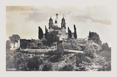 Foto - Postal Cholula, Puebla,Iglesia de los Remedios,No identificada