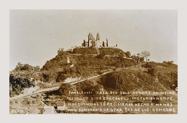 Foto - Postal Cholula, Puebla,Iglesia de los Remedios,No identificada