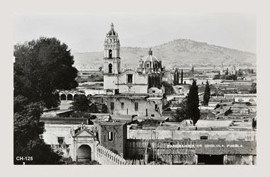 Foto - Postal Cholula, Puebla,Parroquia,No identificada