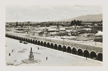 Foto - Postal Cholula, Puebla,Portal,1950 - 1960 aproximada