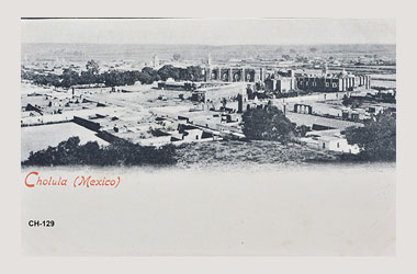 Foto - Postal Cholula, Puebla,Ciudad,1910 aproximada