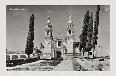 Foto - Postal Cholula, Puebla,Santuario de Guadalupe,No identificada