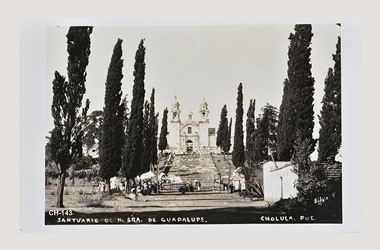 Foto - Postal Cholula, Puebla,Iglesia,No identificada