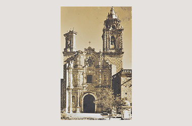 Foto - Postal San Francisco Acatepec, Cholula, Puebla,Iglesia de San Francisco Acatepec.,No identificada