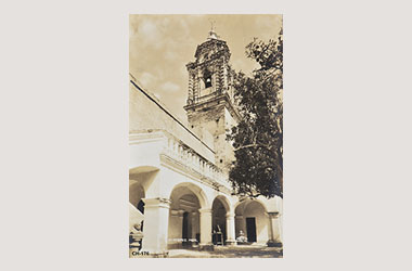 Foto - Postal San Francisco Acatepec, Cholula, Puebla,Iglesia de San Francisco Acatepec.,No identificada