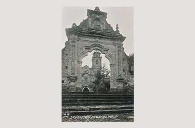 Foto - Postal San Francisco Acatepec, Cholula, Puebla,Iglesia de San Francisco Acatepec.,No identificada