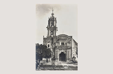 Foto - Postal Sta. María Tonantzintla, Cholula, Puebla,Iglesia de Santa María Tonantzintla,No identificada