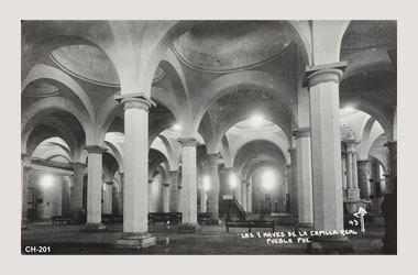 Foto - Postal Cholula, Puebla,Capilla Real. Interior,No identificada