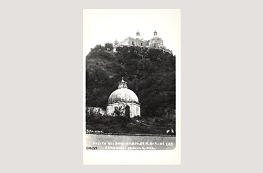 Foto - Postal Cholula, Puebla,Iglesia de los Remedios,No identificada