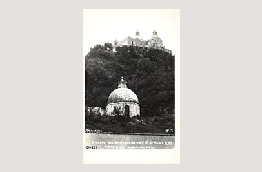 Foto - Postal Cholula, Puebla,Iglesia de los Remedios,No identificada