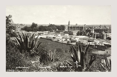 Foto - Postal Cholula, Puebla,Ciudad,1938 aproximada