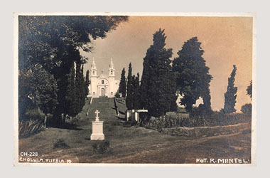 Foto - Postal Cholula, Puebla,Iglesia,No identificada