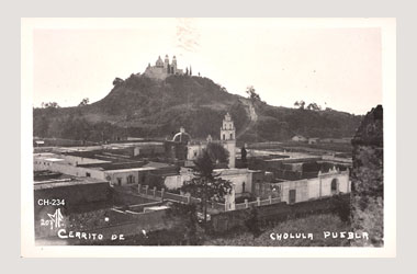 Foto - Postal Cholula, Puebla,Pirámide,No identificada