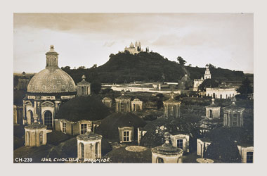 Foto - Postal Cholula, Puebla,Pirámide,No identificada