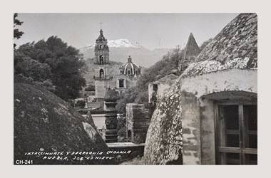 Foto - Postal Cholula, Puebla,Volcán Ixtaccihuatl,No identificada