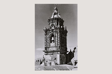 Foto - Postal San Francisco Acatepec, Cholula, Puebla,Iglesia de San Francisco Acatepec.,No identificada