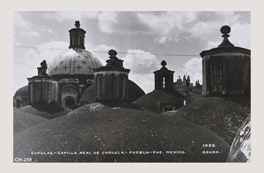 Foto - Postal Cholula, Puebla,Capilla Real,No identificada