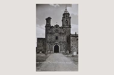 Foto - Postal San Francisco Acatepec, Cholula, Puebla,Iglesia de San Francisco Acatepec.,No identificada