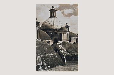 Foto - Postal Cholula, Puebla,Capilla Real,1930 aproximada