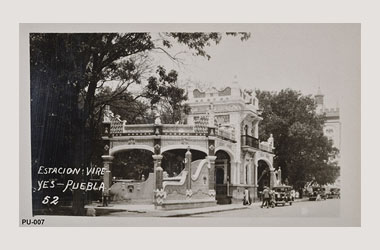 Foto - Postal Puebla, Puebla,Estación de gasolina,1930 - 1937 aproximada