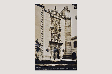 Foto - Postal Puebla, Puebla,Iglesia de San Francisco,No identificada