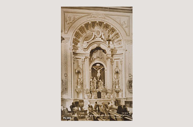 Foto - Postal Puebla, Puebla,Iglesia de la Compañía. Interior,No identificada