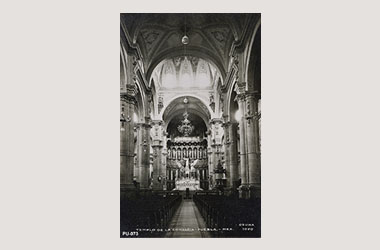 Foto - Postal Puebla, Puebla,Iglesia de la Compañía. Interior,No identificada