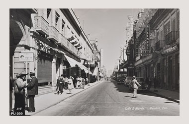 Foto - Postal Puebla, Puebla,Calle 2 Norte,1950 - 1960 aproximada