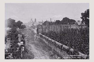 Foto - Postal Puebla, Puebla,Alrededores,1961 aproximada