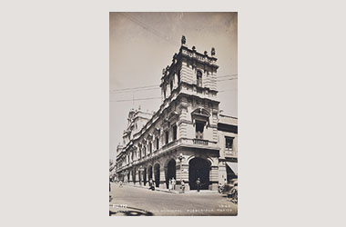 Foto - Postal Puebla, Puebla,Palacio Municipal,1942 aproximada