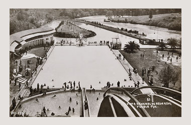 Foto - Postal Puebla, Puebla,Balneario Agua Azul,No identificada